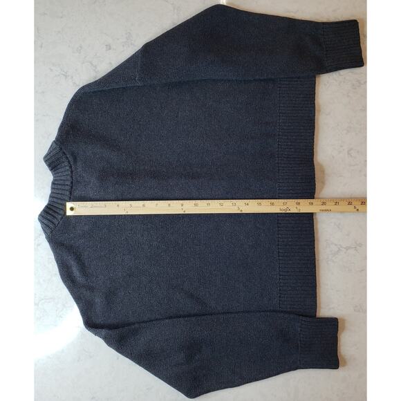 NWT QUINCE 100% Organic Cotton Cropped Cardigan Sweater Women's Medium in Gray - Picture 10 of 10